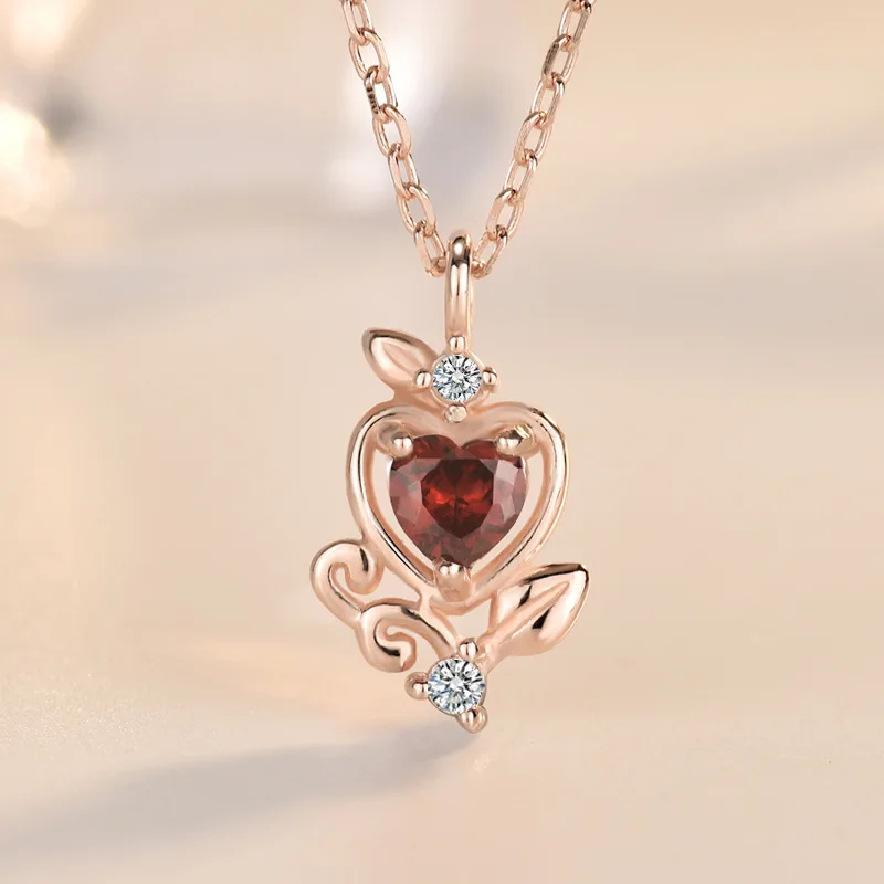 Ожерелье Белоснежки из стерлингового серебра 925 пробы, женская мультяшная фирменная цепочка для ключиц с темпераментом, подарок на День Святого Валентина 2021 года