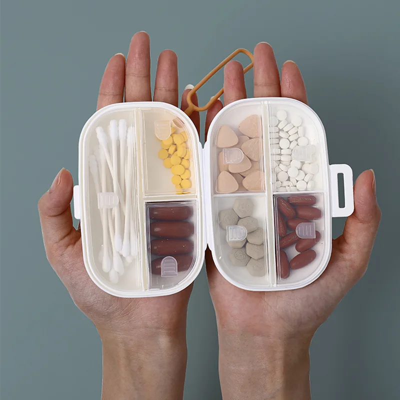 Портативный Дозатор для таблеток, Портативный Контейнер для лекарств, Витаминный держатель, Коробка для хранения ювелирных изделий, Органайзер для таблеток для путешествий