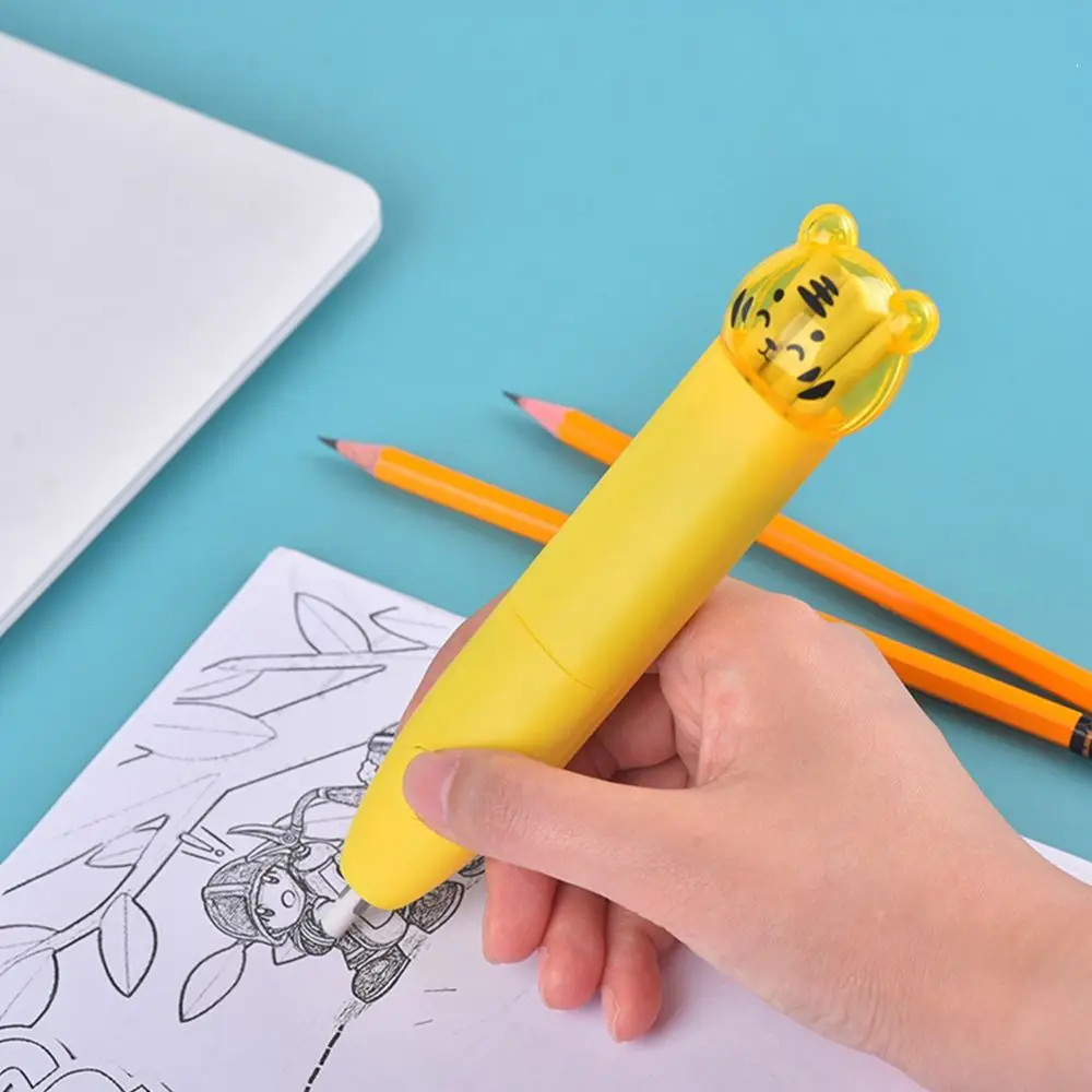 1 Комплект электрического ластика Креативный мультяшный автоматический ластик для карандашей для написания эскизов Канцелярские принадлежности для рисования Школьные канцелярские принадлежности