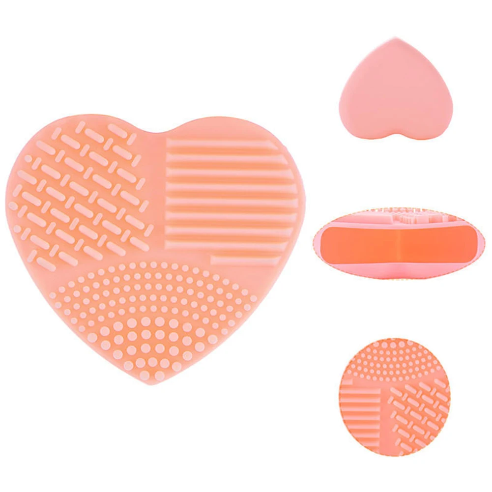 Hot Love Heart Wash Очиститель Косметических Кистей Силиконовый Скруббер для чистки инструментов для макияжа