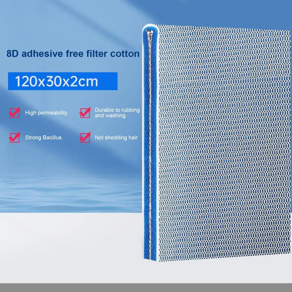 Высококачественная фильтрующая губка, 8-слойная фильтрующая губка для аквариума, устойчивая к мытью, для аквариума с рыбками