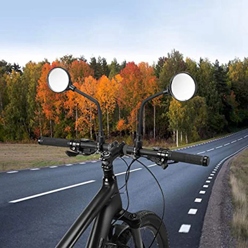 Зеркало для велосипеда, зеркало для скутера, зеркало на руль, регулируемое на 360 ° крепление на руль, удлинитель