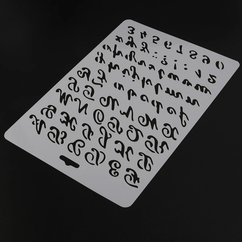 4X Трафарета для надписей, трафарет для букв и цифр, трафареты для рисования из бумаги, трафареты для алфавита и цифр (2)