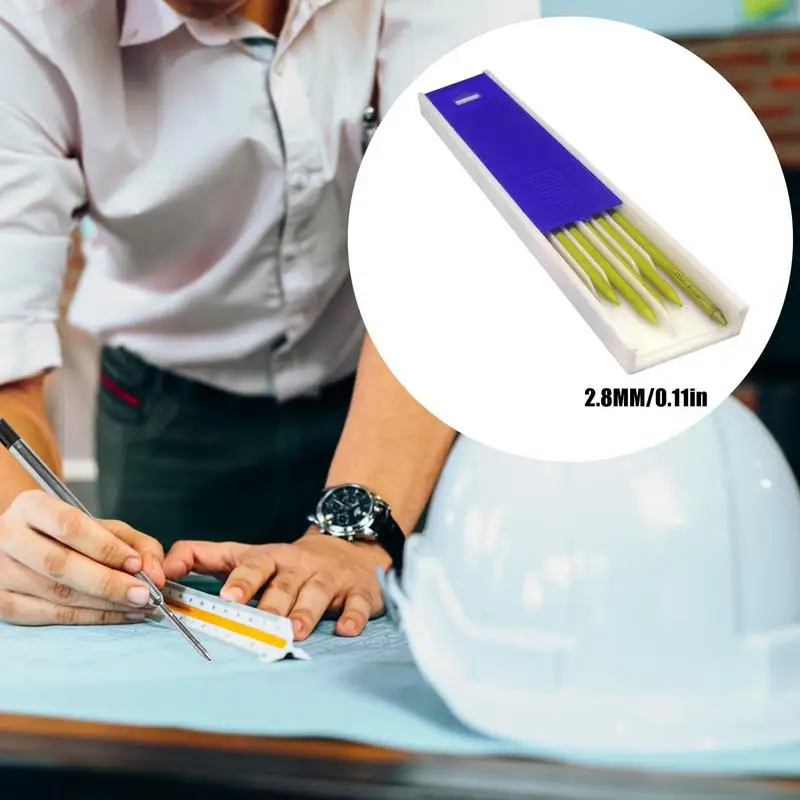 Набор для заправки карандашей для плотника Инструменты для деревообработки Механический карандаш 3 цвета Для заправки строительных инструментов Плотницкая разметка