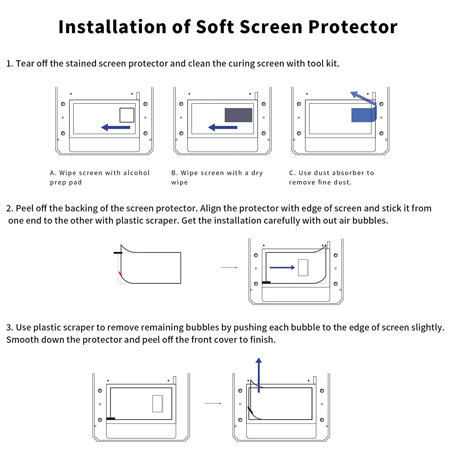 10шт Защитная Пленка для Экрана 3D-принтера из ЖК-смолы, Photon Mono X 6K, M3 Plus 9,25-дюймовая Защитная Пленка для экрана