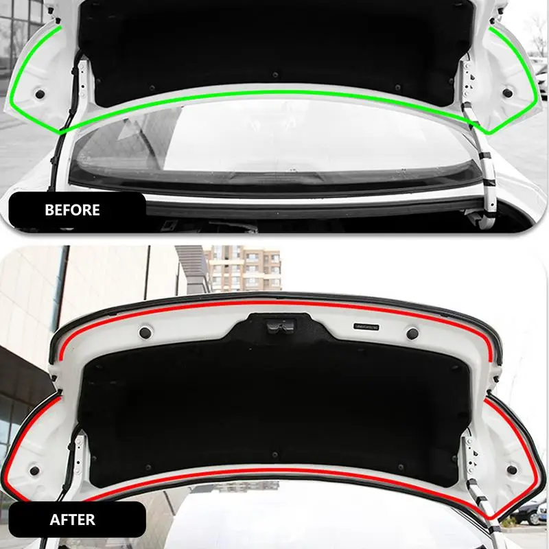 Резиновая прокладка для дверцы автомобиля, автоматическое резиновое уплотнение от сквозняка, Автоматическое уплотнение от непогоды 1,5 мм, Самоклеящаяся уплотнительная лента на лобовом стекле автомобиля