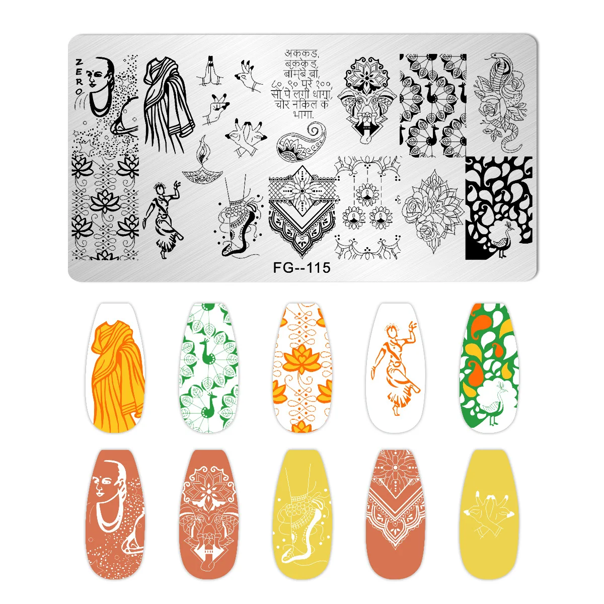 Пластины для тиснения нейл-арта с изображением Рождественской снежинки и животных, шаблон для штамповки на доске для нейл-арта, Маникюр и Дизайн ногтей из нержавеющей стали