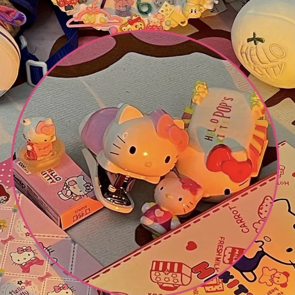 Hello Kitty Sanrio Плюшевые Кавайные мультяшные милые куклы KT Stapler Аниме Плюшевые игрушки для девочек Детские игрушки Подарок на день рождения