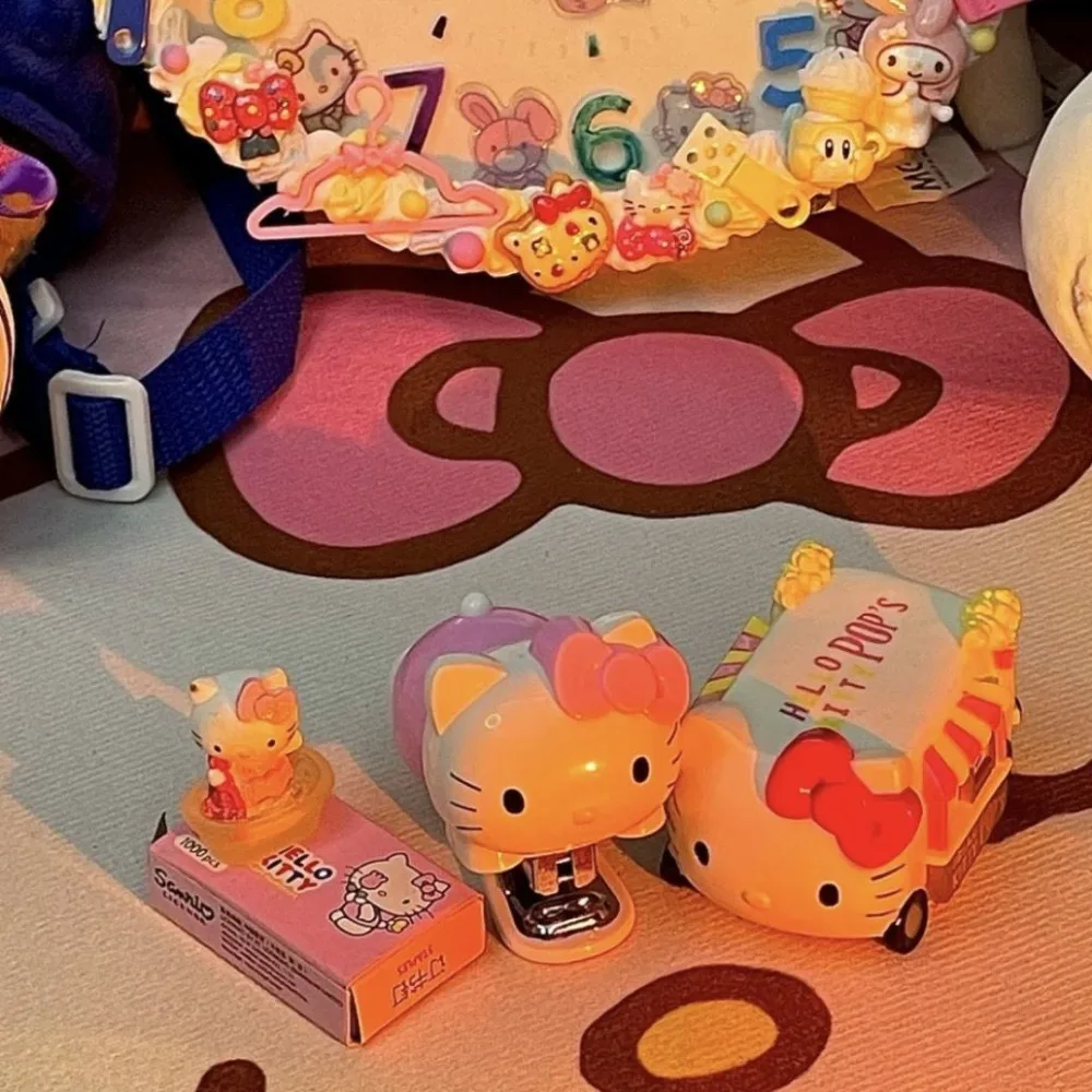 Hello Kitty Sanrio Плюшевые Кавайные мультяшные милые куклы KT Stapler Аниме Плюшевые игрушки для девочек Детские игрушки Подарок на день рождения