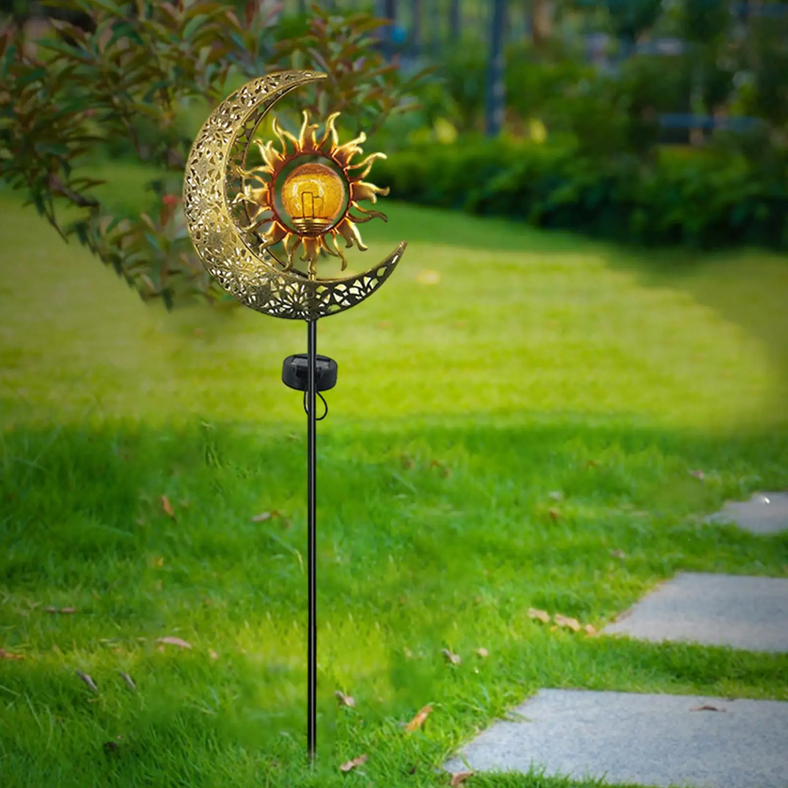 Светильник на солнечной энергии Многофункциональный водонепроницаемый орнамент Портативный декоративный светильник для сада дорожки во внутреннем дворике