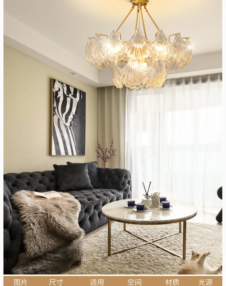 Аксессуары для дома люстра в главной спальне, гостиной, простая хрустальная лампа в стиле постмодернизма в американском ретро-стиле