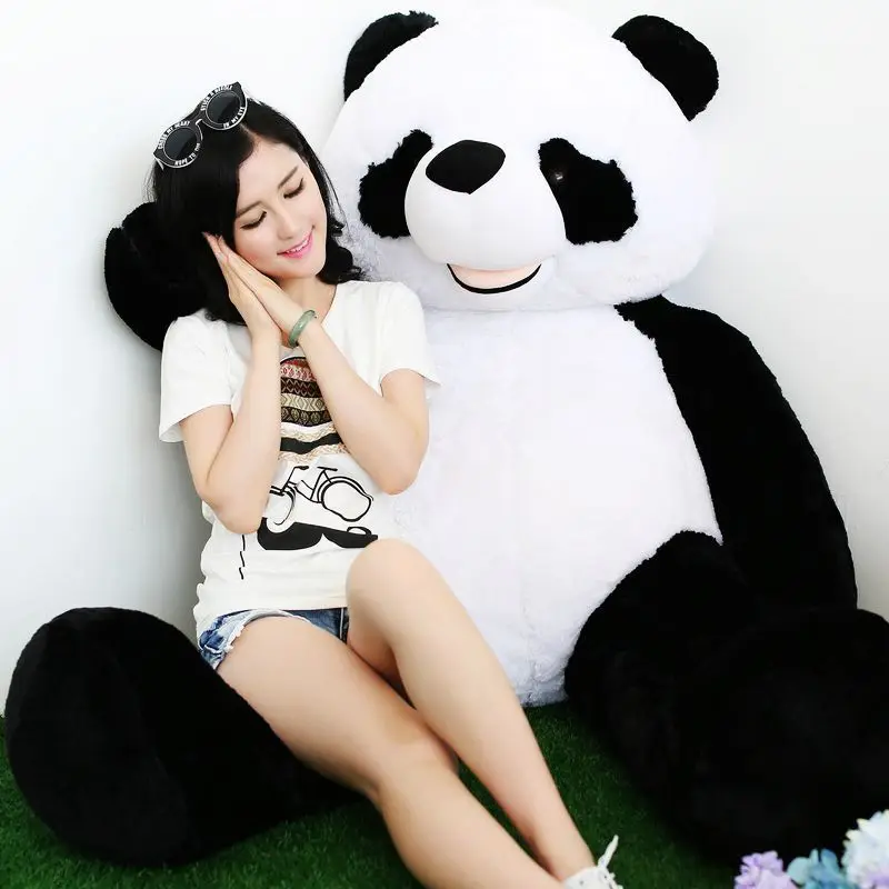 [Забавный] Большой размер 180 см животное Фарфор панда Плюшевые Игрушки держать подушку супер мягкий PP хлопок Мягкая кукла модель дети взрослый подарок
