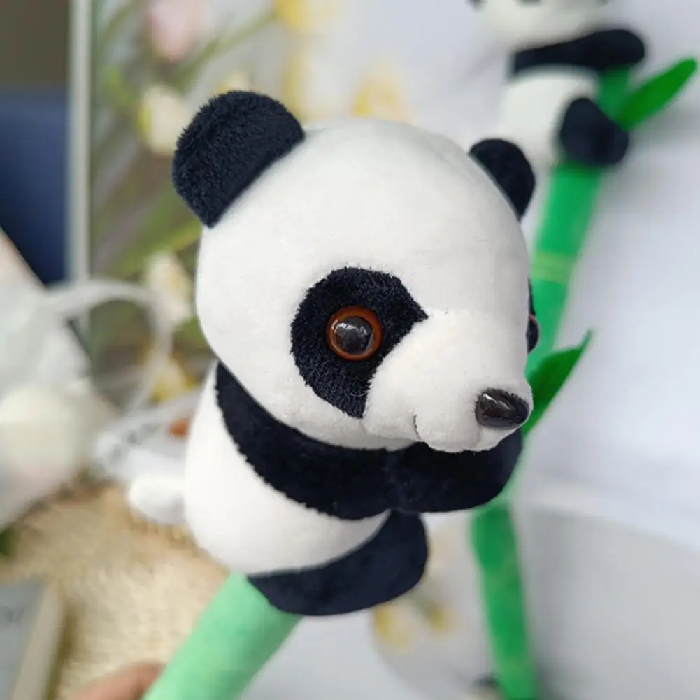 Моющаяся плюшевая массажная палочка Очаровательная кукла-панда для скалолазания по бамбуковому шесту, плюшевая массажная палочка для плеч и спины, забава для детей